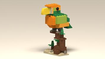 Набор LEGO MOC-99229 BYGGLEK Green and Orange Bird 2
