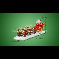 Набор Mould King Моторизованные сани Деда Мороза с оленями