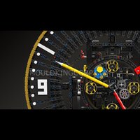 Набор Mould King Моторизованные механические часы с шестернями