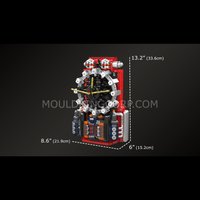 Набор Mould King Механические часы в стиле киберпанк (второй вариант)