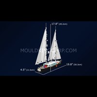 Набор Mould King Двухмачтовая парусная яхта