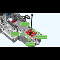 Набор Mould King Моторизованный роторный двигатель Ванкеля с коробкой