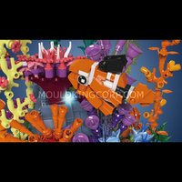 Набор Mould King Коралловый риф с подсветкой в витрине