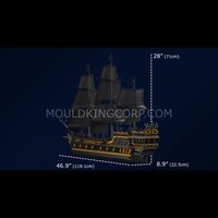 Набор Mould King Чёрный пиратский корабль