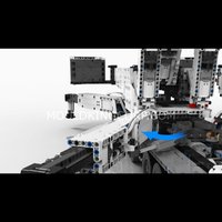 Набор Mould King Автокран Liebherr LTM 11200 на радиоуправлении (красный)
