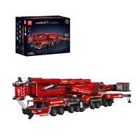 Набор Mould King Автокран Liebherr LTM 11200 на радиоуправлении (красный)