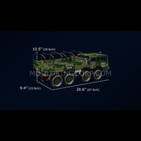 Набор Mould King Военный грузовик KOLOS 8x8 на радиоуправлении (камуфляж)