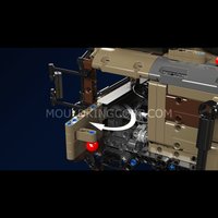 Набор Mould King Ракетный тягач 8x4 на радиоуправлении (камуфляж)