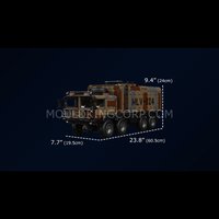 Набор Mould King Ракетный тягач 8x4 на радиоуправлении (зелёный)