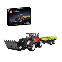Набор Mould King 24093 Фронтальный погрузчик с сельхозприцепом