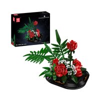 Набор Mould King 24130 Букет красных роз с гипсофилой