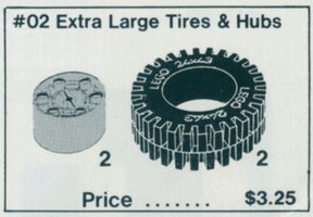 Набор LEGO Extra Large Tires & Hubs