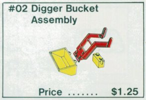 Набор LEGO 02-2 Digger Bucket Assembly