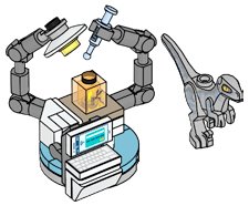Набор LEGO 122405 Raptor and Laboratory Table