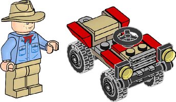 Набор LEGO 122408 Alan Grant with Buggy