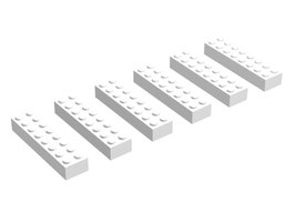 Набор LEGO 215-2W 2 x 8 Bricks, White (EUR/UK/AUS)