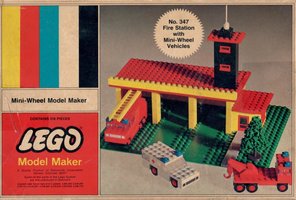Набор LEGO 347-4 Fire Station with Mini-Wheel Vehicles