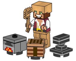 Набор LEGO 472506 Hero with Crafting table, Furnace and Anvil