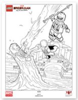 Набор LEGO Spider-Man: Far From Home Black & White Art Print