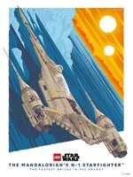 Набор LEGO The Mandalorian's N-1 Starfighter Poster by Joe Hogan