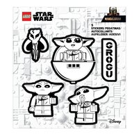 Набор LEGO Star Wars The Mandalorian Grogu Black and White Stickers