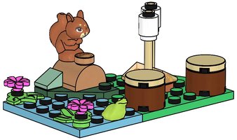 Набор LEGO 562411 Squirrel and the Campfire