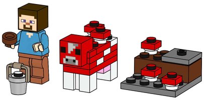 Набор LEGO 662407 Steve and Mooshroom