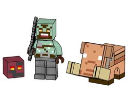 Набор LEGO 662503 Orc Warrior with Baby Hoglin and Magma Cube