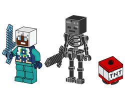 Набор LEGO 662506 Wither Skeleton and Ender Explorer with TNT