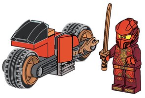 Набор LEGO 951466 Kai with Motorcycle