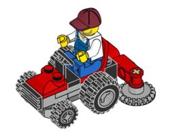 Набор LEGO 951903 Gardener with Lawn Mower foil pack
