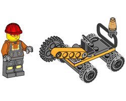 Набор LEGO 952502 Construction Worker with Rotary Cutter