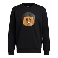 Набор LEGO H56409 adidas x LEGO Dame Crew Crossover Cartoon Black Round Neck Pullover