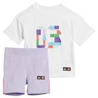 Набор LEGO IB6184 adidas x Classic LEGO White T-Shirt and Short Leggings Set