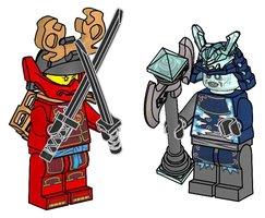 Набор LEGO L0002215 Nya and Grimfax