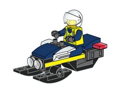 Набор LEGO L0002220 Police on Snowmobile