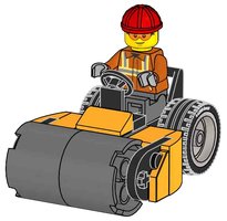 Набор LEGO L0002225 Construction Worker with Roller