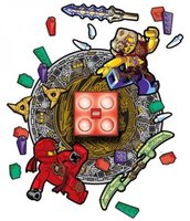 Набор LEGO Ninjago Brick Night Light and Wall Decals - Kai