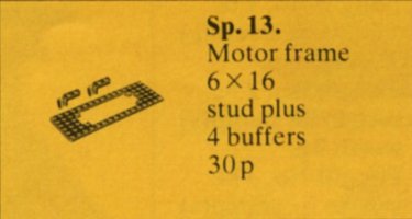 Набор LEGO Train Motor Plate with Buffers