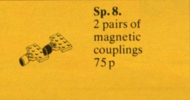 Набор LEGO Magnetic Train Couplers with Plates